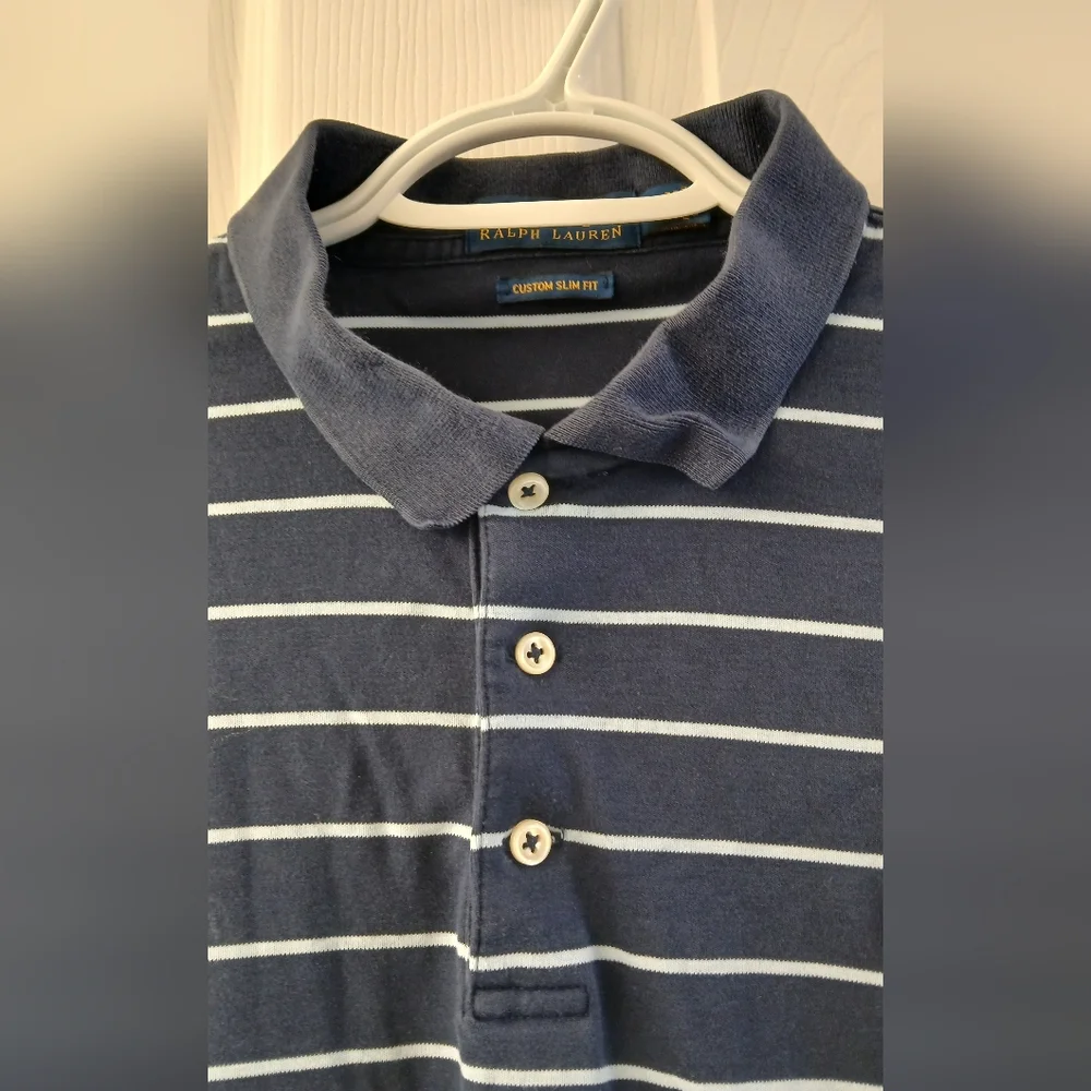 Polo Ralph Lauren Custom Slim Fit Polo – Iconic Striped Classic – Men’s Large
